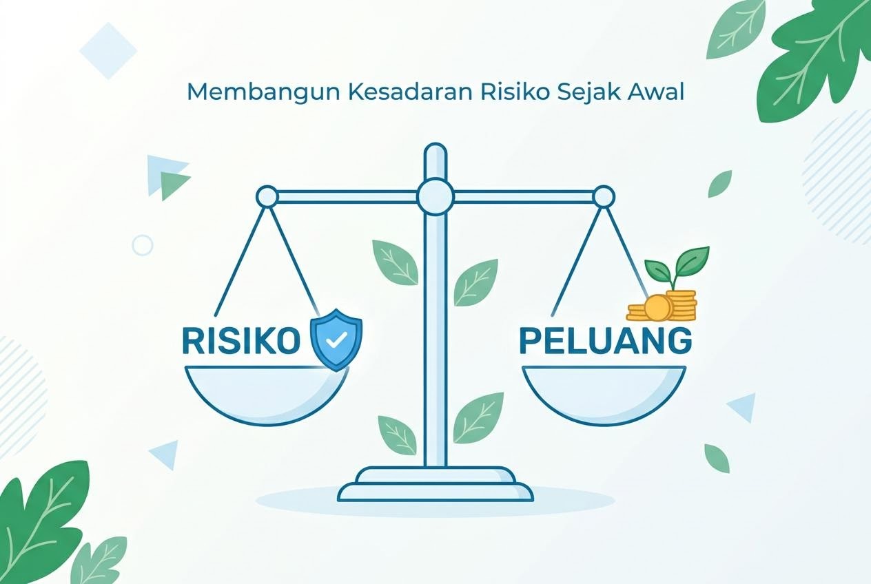 Ilustrasi membangun kesadaran risiko sejak dini